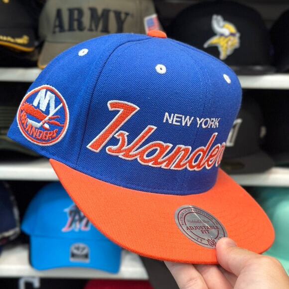 New York Islanders Mitchell & Ness Snapback Blue/Orange - Picture 2 of 2